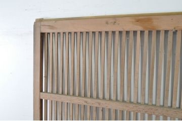 アンティーク建具　落ち着いた和の空間を演出する格子蔵戸1枚(引き戸、玄関戸、格子戸)(R-080230)