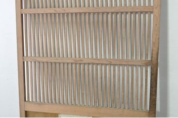 アンティーク建具　落ち着いた和の空間を演出する格子蔵戸1枚(引き戸、玄関戸、格子戸)(R-080230)