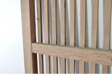 アンティーク建具　落ち着いた和の空間を演出する格子蔵戸1枚(引き戸、玄関戸、格子戸)(R-080230)