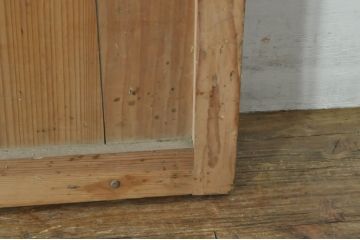 アンティーク建具　落ち着いた和の空間を演出する格子蔵戸1枚(引き戸、玄関戸、格子戸)(R-080230)