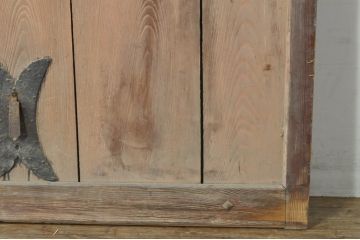 アンティーク建具　時を経た風合いが楽しめる蔵戸1枚(引き戸、玄関戸)(R-080231)