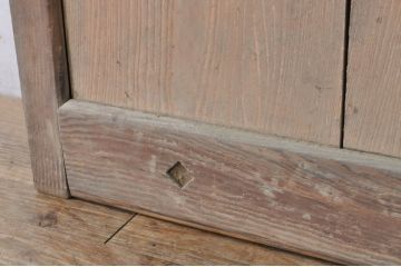 アンティーク建具　時を経た風合いが楽しめる蔵戸1枚(引き戸、玄関戸)(R-080231)