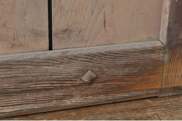 アンティーク建具　時を経た風合いが楽しめる蔵戸1枚(引き戸、玄関戸)(R-080231)