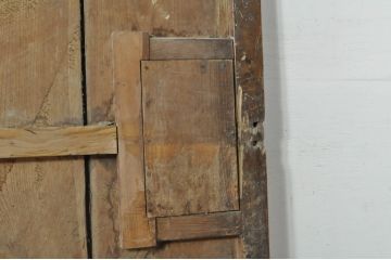 アンティーク建具　時を経た風合いが楽しめる蔵戸1枚(引き戸、玄関戸)(R-080231)