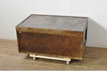 中古　美品　北海道民芸家具　和洋どちらにも取り入れやすい、落ち着いた雰囲気が魅力のローボード(テレビボード、テレビ台、リビングボード、サイドボード、収納棚、戸棚)(R-080236)