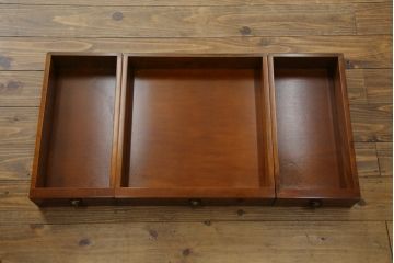 中古　イタリア　輸入家具　凛とした佇まいが美しい象嵌入りのデスク(コンソールテーブル、平机、ワークデスク、在宅用、在宅ワーク用)(R-080244)