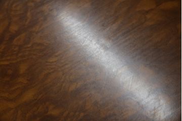 中古　イタリア　輸入家具　凛とした佇まいが美しい象嵌入りのデスク(コンソールテーブル、平机、ワークデスク、在宅用、在宅ワーク用)(R-080244)