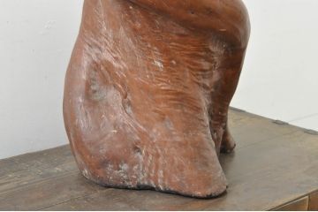 和製ビンテージ　工芸品　日光　鈴木島吉作　総漆塗り　隙間から見える紅葉と流れるような曲線が見事な花台(飾り台、ヴィンテージ)(R-080252)