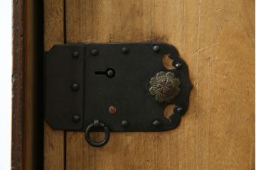 和製アンティーク　外箱付き　天保　歴史を感じる桐材の證文箱(証文箱、船箪笥、小引き出し、収納箪笥、小物収納)(R-080256)