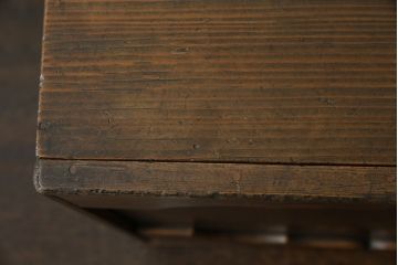 和製アンティーク　外箱付き　天保　歴史を感じる桐材の證文箱(証文箱、船箪笥、小引き出し、収納箪笥、小物収納)(R-080256)