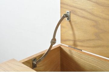 和製ビンテージ　欅(ケヤキ)材　小ぶりながらも収納力のある縦型収納付き和風小引き出し(小箪笥、チェスト、和タンス、収納箪笥、整理箪笥、小物収納、卓上収納、ヴィンテージ)(R-080260)