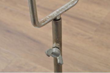 和製ビンテージ　ドライフラワーやアクセサリーを吊るしても素敵なフック付きディスプレイスタンド3点セット(ハンガーラック、ディスプレイラック、店舗什器、ヴィンテージ)(R-080264)