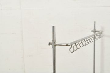 和製ビンテージ　ドライフラワーやアクセサリーを吊るしても素敵なフック付きディスプレイスタンド3点セット(ハンガーラック、ディスプレイラック、店舗什器、ヴィンテージ)(R-080264)