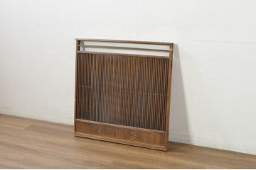 和製アンティーク　和の雰囲気を高める格子の折り畳み衝立て(帳場格子、衝立、つい立て、衝い立て、パーテーション)(R-080265)