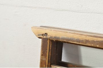 和製アンティーク　和の雰囲気を高める格子の折り畳み衝立て(帳場格子、衝立、つい立て、衝い立て、パーテーション)(R-080265)