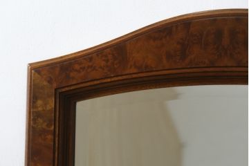 中古　美品　DREXEL HERITAGE(ドレクセルヘリテイジ)　マホガニー材　アーチ型の曲線デザインがお洒落なミラー(ウォールミラー、壁掛け鏡、姿見)(R-080268)