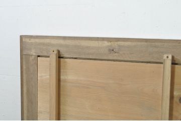 和製アンティーク　戦前　昭和初期　シンプルなつくりに木目が映える特大ウォールミラー(壁掛け鏡、姿見、店舗什器)(R-080270)