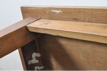 アジアンビンテージ　オールドチーク　古材が醸し出すレトロな味わいが魅力のローテーブル(座卓、センターテーブル、リビングテーブル、平机、作業台、ヴィンテージ)(R-080275)