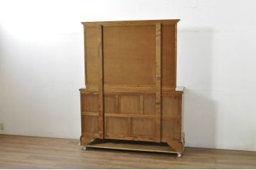 中古　美品　職人手作りオーダー家具　上品な佇まいの横浜ダニエル風ドレッシングチェスト(吊鏡、鏡台、化粧台、ミラー、ドレッサー)(製作費約110万円)(R-080278)