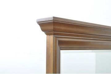 中古　美品　職人手作りオーダー家具　上品な佇まいの横浜ダニエル風ドレッシングチェスト(吊鏡、鏡台、化粧台、ミラー、ドレッサー)(製作費約110万円)(R-080278)