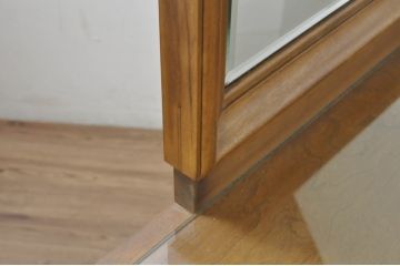 中古　美品　職人手作りオーダー家具　上品な佇まいの横浜ダニエル風ドレッシングチェスト(吊鏡、鏡台、化粧台、ミラー、ドレッサー)(製作費約110万円)(R-080278)
