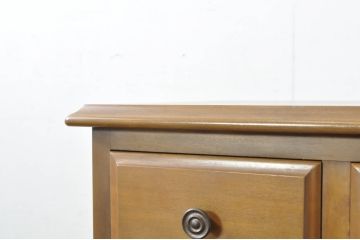 中古　職人手作りオーダー家具　クラシカルな雰囲気漂う上品なチェスト(引き出し、洋服タンス)(R-080281)