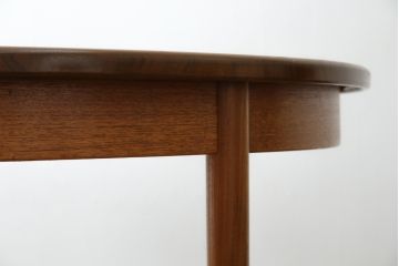 イギリスビンテージ　美品!!　G-PLAN(ジープラン)　洗練された佇まいが魅力のエクステンションテーブル(ダイニングテーブル、拡張式テーブル、食卓、2人掛け、4人掛け、6人掛け、ラウンドテーブル、ヴィンテージ、英国)(R-080285)