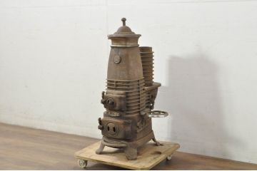 和製アンティーク　TOKIWA(トキワ)　古い質感が趣溢れる石炭ストーブ(暖房器具、練炭ストーブ)(R-080287)