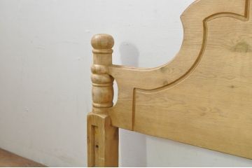 スペインビンテージ　パイン材　ナチュラルテイストのお部屋におすすめなアンティーク調のヘッドボード(ヘッドフレーム、ヴィンテージ)(R-080291)