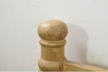 スペインビンテージ　パイン材　ナチュラルテイストのお部屋におすすめなアンティーク調のヘッドボード(ヘッドフレーム、ヴィンテージ)(R-080291)