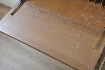 アジアンビンテージ　総彫り　職人技が光る!細部まで施された彫刻が目を惹くビューロー(ワークデスク、簿記机、ライティングビューロ、引き出し、ヴィンテージ)(R-080295)