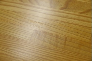 中古　ブランド家具　特注　オーダー品　天板極厚　タモ材　無垢　ブラックとナチュラルカラーのコントラストが素敵な組み立て式収納付きの特大テーブル　定価約70万円相当　(R-080307)