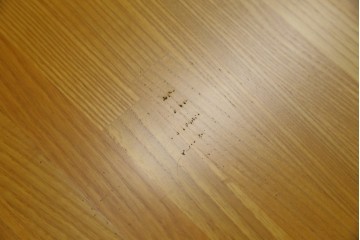 中古　ブランド家具　特注　オーダー品　天板極厚　タモ材　無垢　ブラックとナチュラルカラーのコントラストが素敵な組み立て式収納付きの特大テーブル　定価約70万円相当　(R-080307)