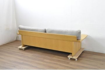 中古　CONDE HOUSE(カンディハウス)　ツイスト(TWIST)　ナチュラルテイストの空間づくりに活躍する3人掛けソファ(二人掛け、3Pソファ)(定価約36万円)(R-080311)