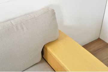 中古　CONDE HOUSE(カンディハウス)　ツイスト(TWIST)　ナチュラルテイストの空間づくりに活躍する3人掛けソファ(二人掛け、3Pソファ)(定価約36万円)(R-080311)