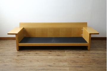 中古　CONDE HOUSE(カンディハウス)　ツイスト(TWIST)　ナチュラルテイストの空間づくりに活躍する3人掛けソファ(二人掛け、3Pソファ)(定価約36万円)(R-080311)