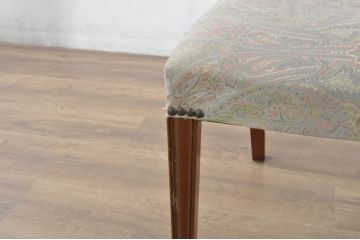 アメリカビンテージ　高級品!!　ヘップルホワイト様式　マホガニー材　凝った彫刻が魅力的なチェア4脚セット(ダイニングチェア、椅子、イス、ヴィンテージ、バラ売り可能)(R-080316)