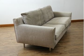 中古　ACTUS(アクタス)取扱い　eilersen(アイラーセン)　STREAMLINE(ストリームライン)　MINI SOFA(ミニソファ)　シンプルモダンな佇まいが魅力の2人掛けソファ(二人掛け、2P)(定価約484000円)(R-080322)