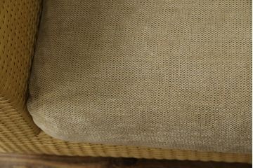 中古　美品　arflex(アルフレックス)　A・SOFA (エー・ソファ) HOLIDAYS(ホリデイズ)　本革(レザー)　水牛革を編み込んだ涼しげなデザインがおしゃれな一人掛けソファ(アームソファ、ラウンジソファ、1人掛け、1P)(定価約26万円)(R-080323)