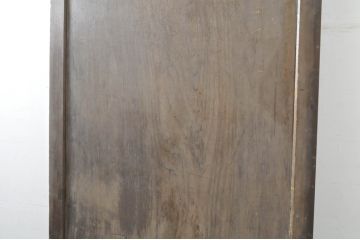 アンティーク建具　特大!!　総欅(ケヤキ)材　一枚板　経年の古い木の質感が魅力の門扉1枚(蔵戸、玄関戸、玄関ドア、木製扉)(R-080332)