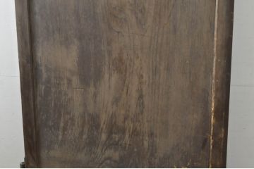 アンティーク建具　特大!!　総欅(ケヤキ)材　一枚板　経年の古い木の質感が魅力の門扉1枚(蔵戸、玄関戸、玄関ドア、木製扉)(R-080332)