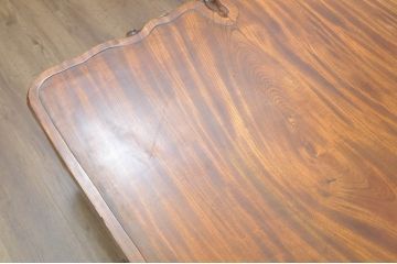 和製ビンテージ　巨大!!　極厚天板!!　総欅(ケヤキ)材　天板幅約243cm、総重量約240kgの高級材を贅沢に使った一枚板の座卓(ローテーブル、センターテーブル、リビングテーブル、ヴィンテージ)(定価約350万円)(R-080335)