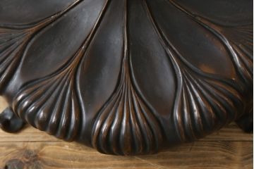 ビンテージ照明　アメリカ　Tiffany & Co. Style Studio(ティファニー スタイル スタジオ)　デパート購入　6灯　ベース・フレームブロンズ製　ステンドグラスのフロアスタンド(ティファニーランプ、スタンド照明、フロアランプ、スタンドライト、ヴィンテージ)(定価約90万円)(R-080336)