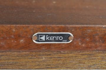 和製ビンテージ　KENTO(ケント・健登)　マホガニー材　日本の職人が手掛けた小振りで作りの良いコンソールテーブル(サイドテーブル、花台、飾り台)(R-080341)