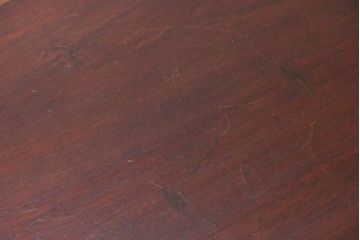 和製ビンテージ　KENTO(ケント・健登)　マホガニー材　日本の職人が手掛けた小振りで作りの良いコンソールテーブル(サイドテーブル、花台、飾り台)(R-080341)