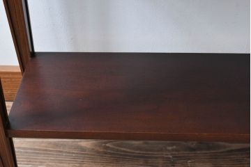 和製ビンテージ　KENTO(ケント・健登)　マホガニー材　日本の職人が手掛けた小振りで作りの良いコンソールテーブル(サイドテーブル、花台、飾り台)(R-080341)