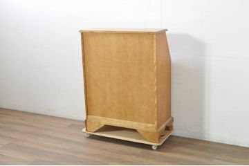 中古　横浜クラシック家具　ダニエル(Daniel)　アーリーアメリカン　A-304P　気品漂うライティングビューロー(簿記机、ワークデスク、在宅用、在宅ワーク用、サイドチェスト、引き出し)(定価約53万4千円)(R-080343)