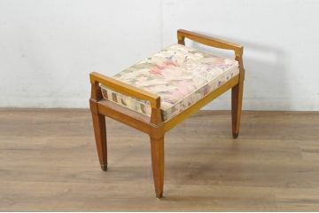 中古　DREXEL HERITAGE(ドレクセルヘリテイジ)　直線的なフォルムが美しいスツール(オットマン、椅子、イス、チェア)(R-080347)