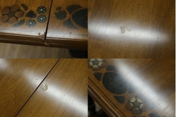 アメリカヴィンテージ　希少な廃版品　アメリカ高級家具　Ethan Allen(イーセン・アーレン)　花のデザインが魅力のバタフライサービスワゴン　(R-080353)