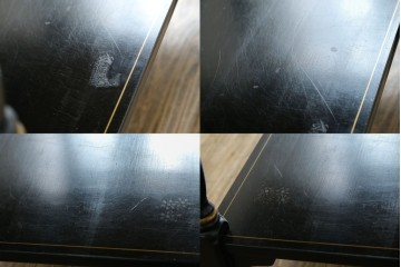 アメリカヴィンテージ　希少な廃版品　アメリカ高級家具　Ethan Allen(イーセン・アーレン)　花のデザインが魅力のバタフライサービスワゴン　(R-080353)